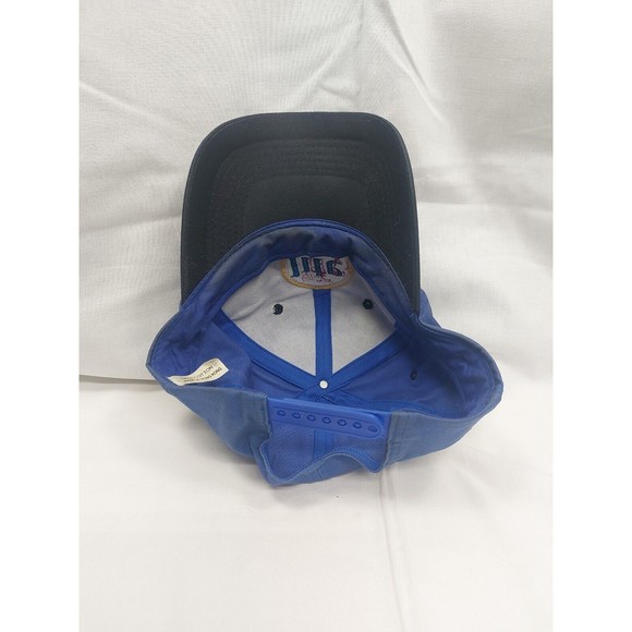 Vintage Miller Lite Beer Blue Embroidered Logo Baseball Cap Snapback Blue - Picture 8 of 11